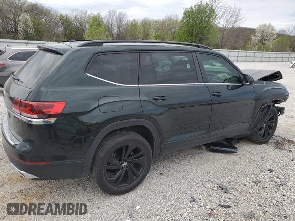 2022 Volkswagen Atlas SE with VIN 1V2JP2CA6NC510468, listed as a Copart auction lot 50455315 with 42,009 mi miles and Salvage title. Bid and sale history available at DreamBid. Image 3.