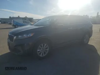 2019 Kia Sorento LX with VIN 5XYPG4A55KG455080, listed as a Copart auction lot 46253135 with 112,415 mi miles and Salvage Title. Bid and sale history available at DreamBid. Image 1.