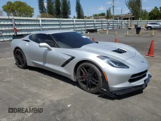 2019 Chevrolet Corvette 1LT with VIN 1G1YA2D78K5106441, listed as a Copart auction lot 53680845 with 27,206 mi miles and Salvage title. Bid and sale history available at DreamBid. Image 4.