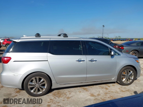 2018 Kia Sedona SX-L with VIN KNDME5C11J6366455, listed as a IAAI auction lot 40508393 with 1 mi miles. Bid and sale history available at carsss.com. Image 12.