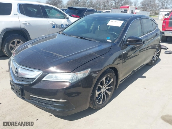 2015 Acura TLX Tech with VIN 19UUB1F54FA019966, listed as a IAAI auction lot 41735675 with 148,524 mi miles. Bid and sale history available at carsss.com. Image 18.