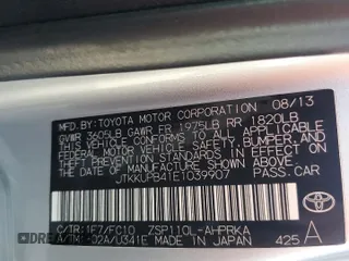 2014 Scion xD z VIN JTKKUPB41E1039907, wystawiony jako Copart lot #57040925 z przebiegiem 85 092 mil mil oraz Tytuł czysty. Historia ofert i sprzedaży dostępna na DreamBid. Obrazek 12.