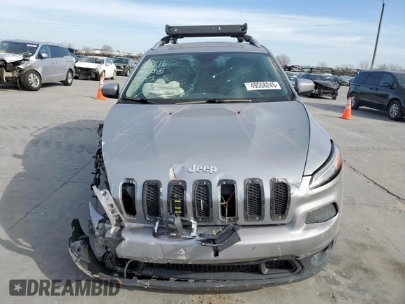 2015 Jeep Cherokee Latitude with VIN 1C4PJLCB4FW539933, listed as a Copart auction lot 49558245 with 142,828 mi miles and Salvage Title. Bid and sale history available at carsss.com. Image 5.