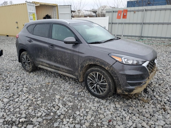 2021 Hyundai Tucson Limited with VIN KM8J33AL8MU340397, listed as a Copart auction lot 46588315 with 46,187 mi miles and Salvage Title. Bid and sale history available at carsss.com. Image 4.