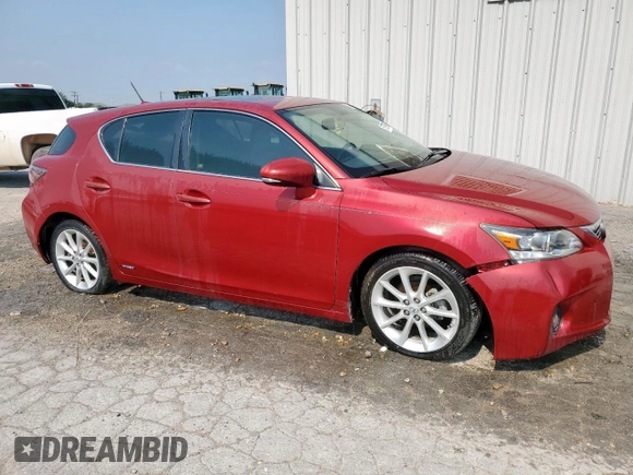 2011 Lexus CT 200h with VIN JTHKD5BHXB2004804, listed as a Copart auction lot 57297305 with 184,800 mi miles and Clean title. Bid and sale history available at DreamBid. Image 4.