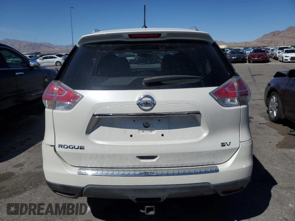 2016 Nissan Rogue SV with VIN KNMAT2MT5GP705373, listed as a Copart auction lot 49397375 with 119,866 mi miles and Salvage Title. Bid and sale history available at carsss.com. Image 6.