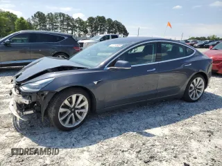2019 Tesla Model 3 Mid Range with VIN 5YJ3E1EA9KF314367, listed as a Copart auction lot 54753605 with 97,913 mi miles and Salvage Title. Bid and sale history available at DreamBid. Image 1.
