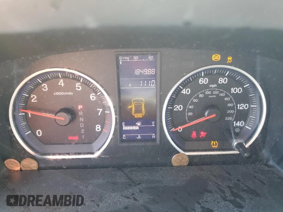 2010 Honda CR-V LX z VIN 5J6RE4H31AL084547, wystawiony jako Copart lot #57335165 z przebiegiem 184 988 mil mil oraz Szkoda całkowita • Salvage title. Historia ofert i sprzedaży dostępna na DreamBid. Obrazek 9.