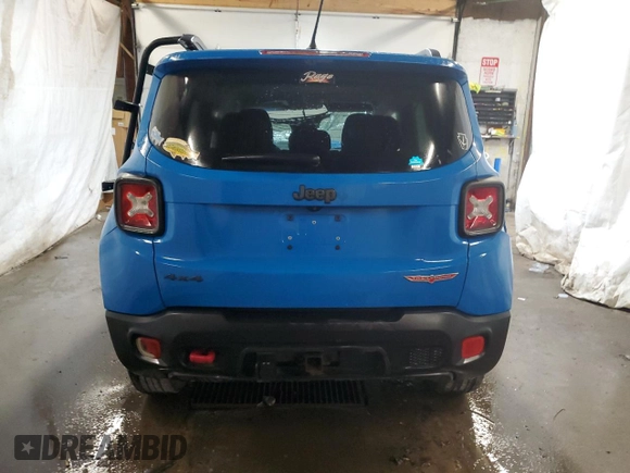 2015 Jeep Renegade Trailhawk with VIN ZACCJBCT0FPB74673, listed as a Copart auction lot 63626295 with 152,146 mi miles and Salvage title. Bid and sale history available at DreamBid. Image 6.