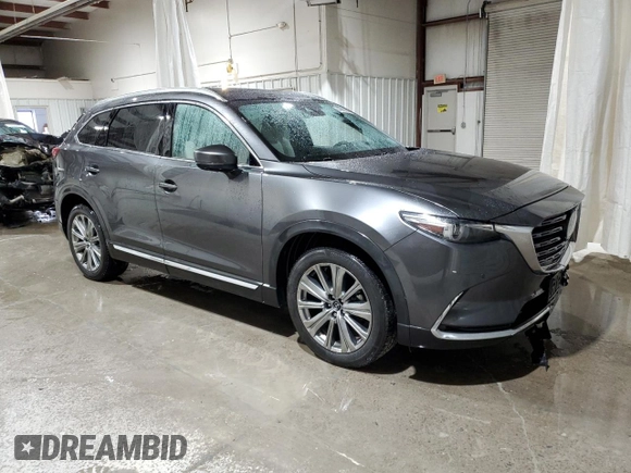 2021 Mazda CX-9 Signature with VIN JM3TCBEY0M0508223, listed as a Copart auction lot 46693845 with 81,267 mi miles and Salvage Title. Bid and sale history available at carsss.com. Image 4.