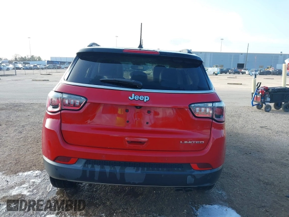 2019 Jeep Compass Limited with VIN 3C4NJCCB1KT638104, listed as a IAAI auction lot 41499495 with 56,270 mi miles. Bid and sale history available at carsss.com. Image 17.