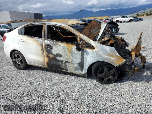 2014 Kia Rio LX with VIN KNADM4A34E6343790, listed as a Copart auction lot 46952313 with Not Provided miles and Non Repairable. Bid and sale history available at DreamBid. Image 4.
