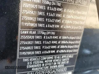 2016 Land Rover Range Rover Supercharged с VIN SALGS2EF6GA256920, выставлен на аукционе Copart как лот 55063715 с пробегом 138 814 миль миль и Списание • Salvage title. История ставок и продаж доступна на DreamBid. Изображение 14.