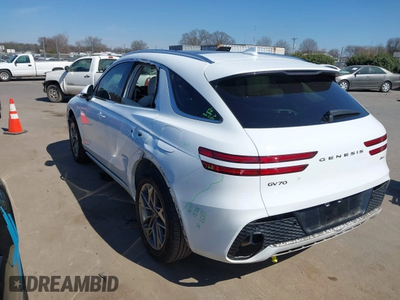 2025 Genesis GV70 2.5T z VIN 5NMMADTB4SH017423, wystawiony jako IAAI lot #41665251 z przebiegiem 21 457 mil mil oraz . Historia ofert i sprzedaży dostępna na DreamBid. Obrazek 3.