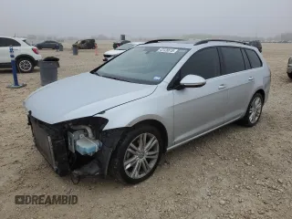 2015 Volkswagen Golf SportWagen TDI SEL with VIN 3VWCA7AU4FM520354, listed as a Copart auction lot 43128615 with 46,310 mi miles and Salvage Title. Bid and sale history available at carsss.com. Image 1.