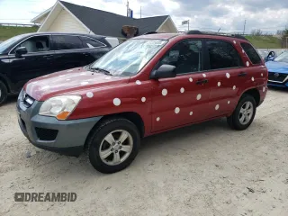 2009 Kia Sportage LX with VIN KNDJF724597626966, listed as a Copart auction lot 54335655 with 191,875 mi miles and Clean Title. Bid and sale history available at carsss.com. Image 1.