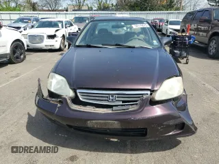 2000 Honda Civic LX with VIN 1HGEJ6678YL058105, listed as a Copart auction lot 54119675 with 272,441 mi miles and Salvage Title. Bid and sale history available at carsss.com. Image 5.