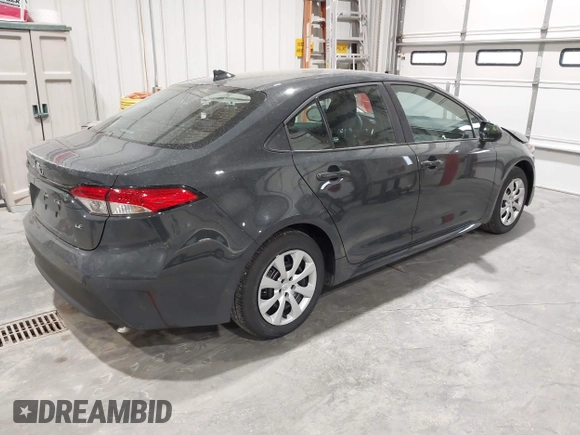 2025 Toyota Corolla LE with VIN 5YFB4MDE3SP259777, listed as a IAAI auction lot 42046650 with 4,167 mi miles. Bid and sale history available at carsss.com. Image 3.