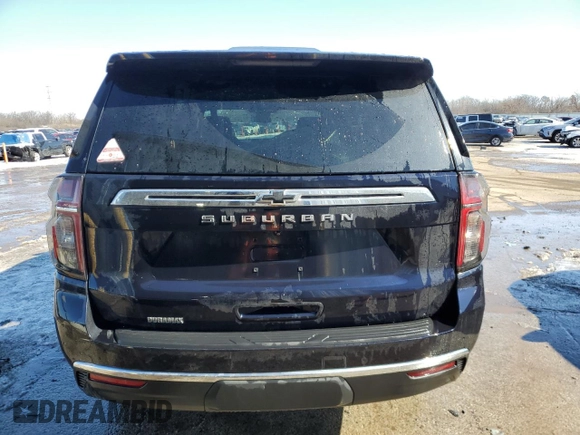 2024 Chevrolet Suburban with VIN 1GNSKBET0RR106398, listed as a Copart auction lot 46058085 with Not provided miles and Salvage title. Bid and sale history available at DreamBid. Image 6.