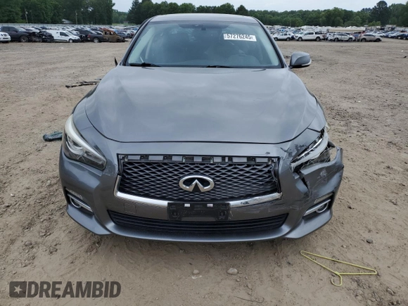 2017 Infiniti Q50 Premium with VIN JN1EV7AR1HM839806, listed as a Copart auction lot 57276245 with 128,332 mi miles and Clean title. Bid and sale history available at DreamBid. Image 5.