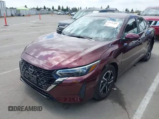 2025 Nissan Sentra SV with VIN 3N1AB8CV7SY237813, listed as a IAAI auction lot 42131504 with 3,541 mi miles and . Bid and sale history available at carsss.com. Image 2.