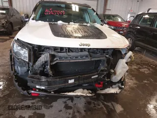 2018 Jeep Compass Trailhawk with VIN 3C4NJDDB2JT328269, listed as a IAAI auction lot 41597957 with 66,789 mi miles and . Bid and sale history available at carsss.com. Image 6.