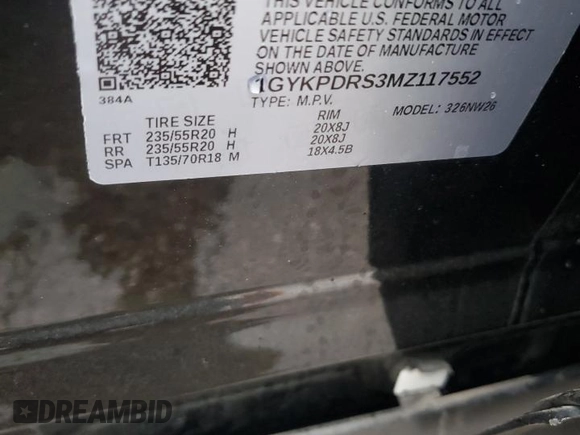 2021 Cadillac XT6 Premium Luxury z VIN 1GYKPDRS3MZ117552, wystawiony jako Copart lot #46487165 z przebiegiem 50 349 mil mil oraz Tytuł czysty. Historia ofert i sprzedaży dostępna na DreamBid. Obrazek 14.