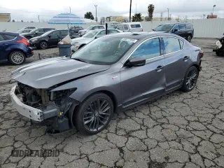 2022 Acura ILX w/Premium/A-Spec Package with VIN 19UDE2F89NA002909, listed as a Copart auction lot 44077955 with 55,894 mi miles and Salvage Title. Bid and sale history available at carsss.com. Image 1.