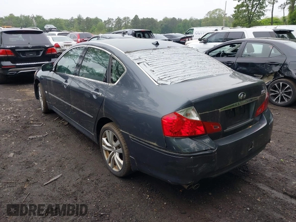 2008 Infiniti M with VIN JNKAY01F38M655398, listed as a IAAI auction lot 42374493 with 137,411 mi miles and . Bid and sale history available at DreamBid. Image 3.