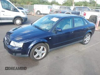 2003 Audi A4 1.8T with VIN WAULC68E93A352772, listed as a IAAI auction lot 41241820 with 49,680 mi miles. Bid and sale history available at carsss.com. Image 2.