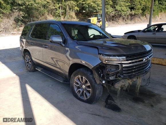 2021 Chevrolet Tahoe LT with VIN 1GNSCNKD3MR128657, listed as a Copart auction lot 69005834 with 90,899 mi miles and Salvage Title. Bid and sale history available at carsss.com. Image 4.