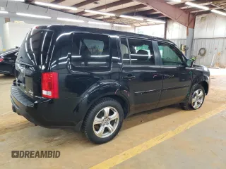 2014 Honda Pilot EX-L with VIN 5FNYF4H75EB011062, listed as a Copart auction lot 57830935 with 128,847 mi miles and Salvage title. Bid and sale history available at DreamBid. Image 3.