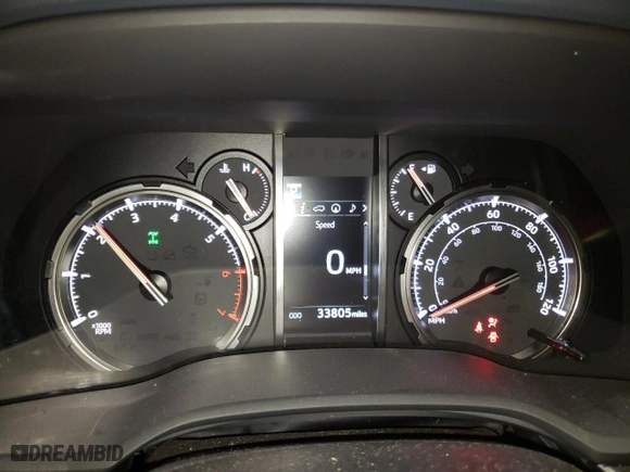 2020 Toyota 4Runner SR5 with VIN JTEBU5JR0L5769530, listed as a Copart auction lot 48219575 with 33,805 mi miles and Salvage Title. Bid and sale history available at carsss.com. Image 9.