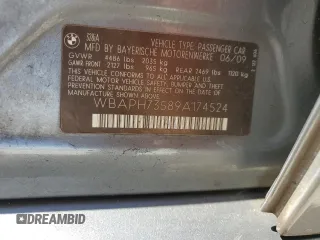 2009 BMW 3 Series 328i z VIN WBAPH73589A174524, wystawiony jako Copart lot #47071035 z przebiegiem Nie podano mil oraz Szkoda całkowita • Salvage title. Historia ofert i sprzedaży dostępna na DreamBid. Obrazek 13.