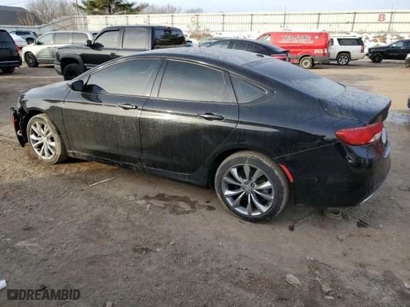 2015 Chrysler 200 S with VIN 1C3CCCBB5FN749140, listed as a Copart auction lot 43587635 with 51,862 mi miles and Clean Title. Bid and sale history available at carsss.com. Image 2.