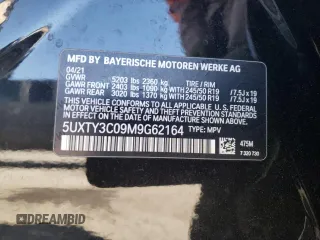 2021 BMW X3 sDrive30i with VIN 5UXTY3C09M9G62164, listed as a Copart auction lot 72846344 with 48,818 mi miles and Salvage Title. Bid and sale history available at carsss.com. Image 14.