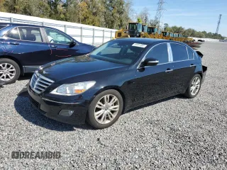 2010 Hyundai Genesis with VIN KMHGC4DE3AU081228, listed as a Copart auction lot 46991085 with 148,826 mi miles and Salvage Title. Bid and sale history available at carsss.com. Image 1.