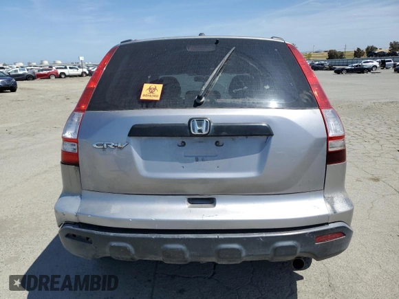 2007 Honda CR-V LX with VIN JHLRE38397C012264, listed as a Copart auction lot 54186475 with 222,344 mi miles and Salvage Title. Bid and sale history available at carsss.com. Image 6.
