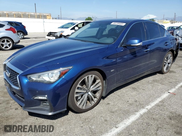 2020 Infiniti Q50 3.0t SPORT with VIN JN1EV7AP4LM208572, listed as a Copart auction lot 49239485 with 70,735 mi miles and Salvage Title. Bid and sale history available at carsss.com. Image 1.