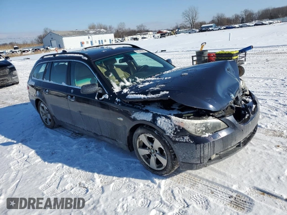 2006 BMW 5 Series 530xi with VIN WBANN73586CN02816, listed as a Copart auction lot 88349585 with 215,600 mi miles and Salvage Title. Bid and sale history available at carsss.com. Image 4.