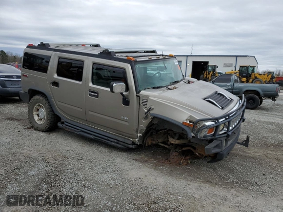 2003 Hummer H2 with VIN 5GRGN23U93H128347, listed as a Copart auction lot 49315985 with 277,074 mi miles and Salvage Title. Bid and sale history available at carsss.com. Image 4.