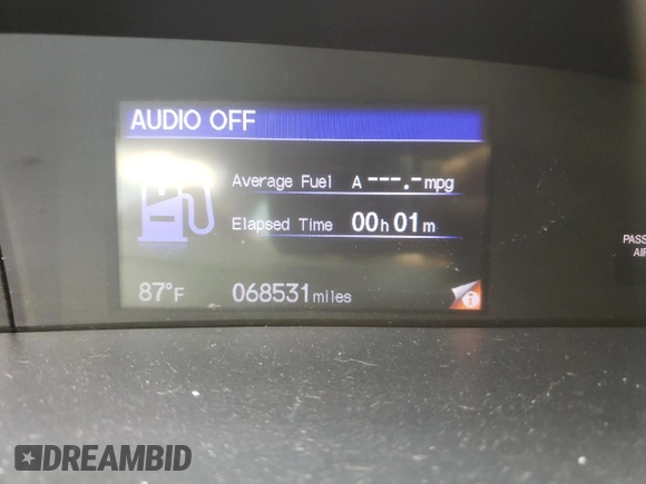 2015 Honda Civic LX with VIN 2HGFB2F54FH560189, listed as a Copart auction lot 57337515 with 68,531 mi miles and Salvage title. Bid and sale history available at DreamBid. Image 9.