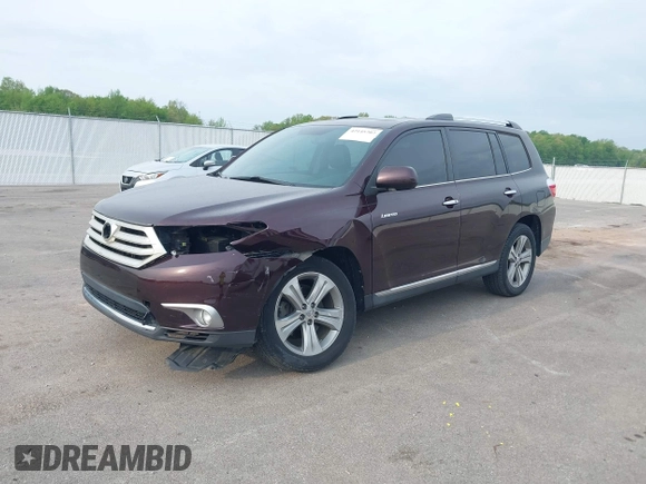 2012 Toyota Highlander Limited with VIN 5TDDK3EH3CS146163, listed as a IAAI auction lot 42145707 with 140,746 mi miles and . Bid and sale history available at DreamBid. Image 2.