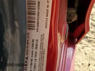 2016 Maserati Ghibli S Q4 с VIN ZAM57RTA5G1183888, выставлен на аукционе Copart как лот 69885764 с пробегом 65 868 миль миль и Списание • Salvage title. История ставок и продаж доступна на DreamBid. Изображение 12.