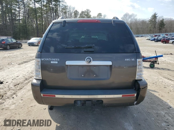 2008 Mercury Mountaineer Premier with VIN 4M2EU48878UJ05788, listed as a Copart auction lot 49124985 with 147,924 mi miles and Clean Title. Bid and sale history available at carsss.com. Image 6.