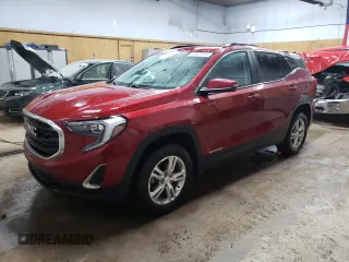 2021 GMC Terrain SLE with VIN 3GKALTEV1ML317378, listed as a Copart auction lot 54823015 with 59,753 mi miles and Salvage title. Bid and sale history available at DreamBid. Image 1.