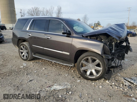 2016 Cadillac Escalade Luxury Collection z VIN 1GYS4BKJ6GR205157, wystawiony jako Copart lot #49581205 z przebiegiem Nie podano mil oraz Nie do naprawy • Non repairable. Historia ofert i sprzedaży dostępna na DreamBid. Obrazek 4.