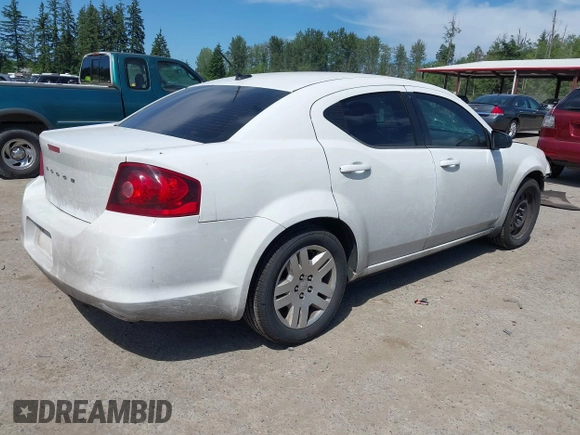 2014 Dodge Avenger SE with VIN 1C3CDZAB0EN219318, listed as a IAAI auction lot 42479311 with 209,224 mi miles and . Bid and sale history available at DreamBid. Image 4.
