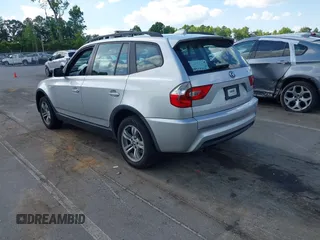 2006 BMW X3 3.0i z VIN WBXPA93436WD25154, wystawiony jako IAAI lot #42224497 z przebiegiem 187 989 mil mil oraz . Historia ofert i sprzedaży dostępna na DreamBid. Obrazek 3.
