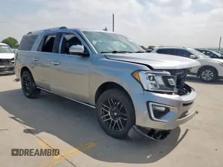 2020 Ford Expedition Max Limited with VIN 1FMJK1KT3LEA11685, listed as a Copart auction lot 58217265 with 123,360 mi miles and Salvage title. Bid and sale history available at DreamBid. Image 4.